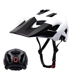 MAOBU Clothing Mountain Bike Helmet for Adults, Cycling Bicycle Helmet MTB Helmet with USB Safety Taillight Bicycle Helmet Cycling Helmet with Camera Mount