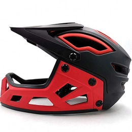 N / A Clothing N / A Helmet Mtb Cycling Helmet Trial Dh Race Downhill Super Mountain Bike Helmet Sport Enduro, color 1 red Black, 54-61CM