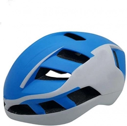 Xtrxtrdsf Clothing Night Riding Bicycle Helmet One-piece Adult Unisex Helmet Mountain Road Bike Protective Helmet Effective xtrxtrdsf (Color : Blue White)