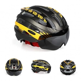 No-branded Mountain Bike Helmet no-branded Motorcycle Accessories Magnetic Glasses Sports Helmet Integrated Bicycle Helmet Outdoor Mountain Bike Helmet Adjustable LKYHYQ (Color : Pink, Size : L)