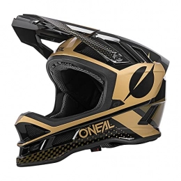 O'Neal Mountain Bike Helmet O'NEAL Mountain bike helmet, MTB downhill, Dri-Lex® inner lining, ventilation openings for air flow, ABS outer shell, blade polyacrylite helmet Ace V.22, adults, black, gold, size L