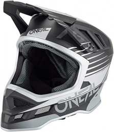O'Neal Clothing O'NEAL Mountain Bike Helmet MTB Downhill Dri-Lex® Inner Lining, Ventilation Openings for Airflow, ABS Outer Shell Blade Polyacrylic Helmet Delta V.22 Adult Black Grey Size S