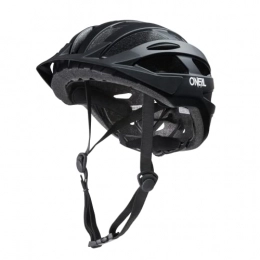O'Neal Clothing O'NEAL Mountain bike helmet, urban and trail riding, lightweight: only 310 g, large fans for ventilation, safety standard EN1078, helmet outcast plain V.22, adults, black, L / XL