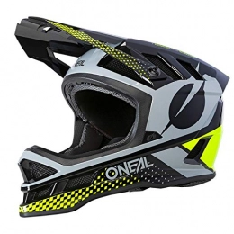 O'Neal Clothing O'NEAL | Mountainbike-Helmet | Freeride MTB Downhill | Dri-Lex® Lining, ventilation openings for cooling, ABS outer shell | Blade POLYACRYLITE Helmet ACE | Adult | Black Neon-Yellow Grey | Size XL