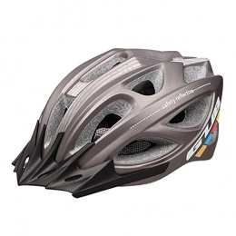 ZKDY Mountain Bike Helmet One-Piece Bicycle Helmet Riding Mountain Road Bike Helmet Male And Female Bicycle Riding Equipment-Gray_One Size