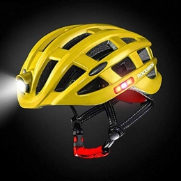  Clothing Outdoor Sports Helmet Light Mountain Bike Riding Cycling Protection Helmet LYMY (Color : Primrose yellow)