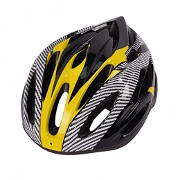 Pkfinrd Mountain Bike Helmet Pkfinrd Cycle Helmet, Mountain Bicycle Helmet Adjustable Comfortable Safety Helmet for Outdoor Sport Riding Bike (Fits Head Sizes 54-62Cm) (Color : Yellow)
