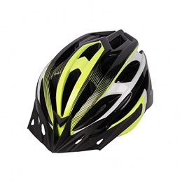 Pkfinrd Mountain Bike Helmet Pkfinrd Cycle Helmet, Mountain Bicycle Helmet with Taillight Adjustable Comfortable Safety Helmet for Outdoor Sport Riding Bike (Fits Head Sizes 54-62Cm) (Color : Green)