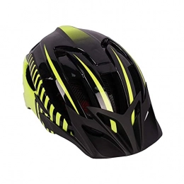 Pkfinrd Mountain Bike Helmet Pkfinrd Cycle Helmet, Mountain Bicycle Helmet with Taillight Adjustable Comfortable Safety Helmet for Outdoor Sport Riding Bike (Fits Head Sizes 54-62Cm) (Color : Yellow)