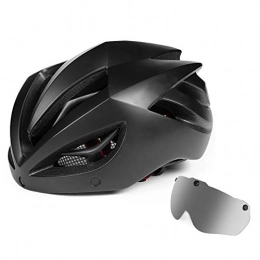 QIEP Mountain Bike Helmet QIEP Ultralight Bicycle Riding Helmet, Detachable Sun Visor Adult Men And Women / Teenagers 3D Keel Road And Mountain Bike Helmet-black