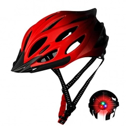 QPLNTCQ Mountain Bike Helmet QPLNTCQ Motorcycle Helmet Bicycle Helmet Bike Adult Safe EPS Road Mountain Cycling Men Womens Breathable Outdoor Helmet Protector (Color : 02Red, Size : Free)