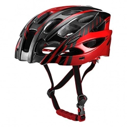 QPLNTCQ Mountain Bike Helmet QPLNTCQ Motorcycle Helmet Cycling Bicycle Helmet Sports Safety Protective Helmet Comfortable Helmet for Adult Men Women Adjustable 57-62cm (Color : Red, Size : Free)