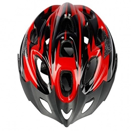 QPLNTCQ Clothing QPLNTCQ Motorcycle Helmet Mountain Bicycle Helmet 18 Vents Cycle Helmet Comfortable Safety Helmet for Outdoor Sport Riding Bike (Color : Red, Size : Free)