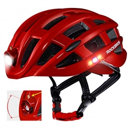 RAYTHEONER Cycle Helmet Scooter Helmet, Multifunction Bicycle Helmet, Safety Adjustable Mountain Road Light Bike Helmet, Riding Safety Lightweight Breathable Helmet for Men Women Kids (Red)