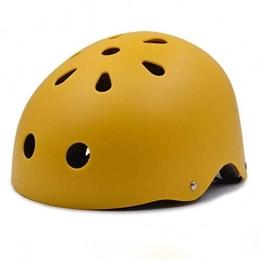 Homeilteds Clothing Round MTB Bike Helmet Kids Adults Men Women Sport Accessory Cycling Helmet Adjustable Head Size Mountain Road Bicycle Helmet Unisex (Color : Yellow)