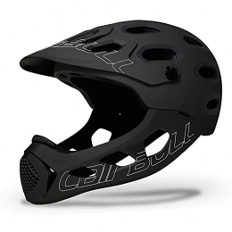 RTYEW Clothing RTYEW Full Face Mountain Bike Helmet, Detachable Chin Guard and Antibacterial Pad Bike Helmets, CE Safety Certification(Fits Head Sizes 56-62cm)