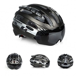 SAHWIN Clothing SAHWIN® Bike Helmet with Visor, Sport Headwear, Cycling Bicycle Helmets Adjustable Lightweight Large Adults Mens Womens for BMX Skateboard MTB Mountain Road Bike Safety, Gray