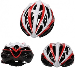 SDFOOWESD Mountain Bike Helmet SDFOOWESD bicycle helmet mtb helmet allround cycling helmets Bicycle Helmet Adult Adjustable Men Women Ultra-Light and Breathable Bicycle Helmets, For Bicycle Road Bike Cycle Riding(Color:Red white)
