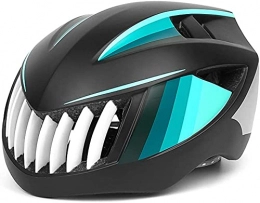 SDFOOWESD Mountain Bike Helmet SDFOOWESD bicycle helmet mtb helmet allround cycling helmets Bicycle Helmet Road Mountain Bike Breathable Helmet Men and Women Riding Outdoor Sports Helmets(Color:Black Cyan)