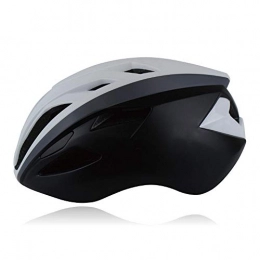 Sebasty Clothing Sebasty Bicycle Helmet Adult Integrated Molding Mountain Bike Road Bike Riding Helmet (Color : Black White)