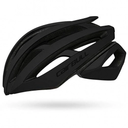 SGEB Clothing SGEB Bicycle Helmet Road Mountain Bike Racing Lightweight Double Layer Riding Helmet, Black, L (58-61CM)