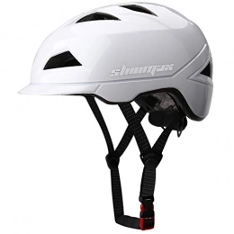 Shinmax Mountain Bike Helmet Shinmax Bicycle Helmet with Detachable Safety Rear LED Light, CE Certificate, Adjustable Adults Helmet Mens Women, Adults Bike Skateboard Mtb Mountain Road Bike Helmet Super Light Bike Helmet 57-62CM