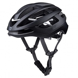 SHU XIN Clothing SHU XIN One-piece bicycle helmet mountain bike riding helmet ventilated helmet PC+EPS material white / black / purple helmet (Color : Black)
