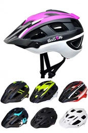 Skullcap Cycle Helmet - Bike Helmet - Men & Women, Design: Lila-Black-White, Size: L (59-61 cm)