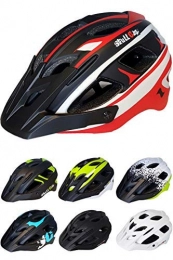 Skullcap Mountain Bike Helmet SkullCap Cycle Helmet - Bike Helmet - Men & Women, Design: red-Black-Gray, Size: L (59-61 cm)