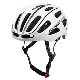 SUNRIMOON Mountain Bike Helmet SUNRIMOON Bike Helmet Road & Mountain Cycling Helmets with LED Safety Light Adjustable Size for Adults Men / Women- Size22.44-24.02 Inches
