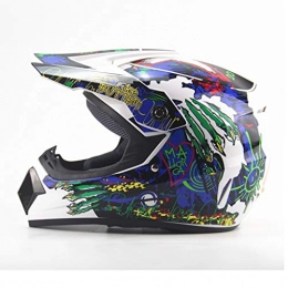 Tangzhi -Graffiti Lightweight Off-road Motocross Helmets Men And Women Battery Car Helmet Mountain Bike Full Helmet Small Helmet (Color : XL)