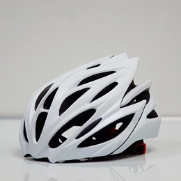 TBSHLT Mountain Bike Helmet TBSHLT Adult Safety Helmet Adjustable Road Cycling Mountain Bike Bicycle Helmet Ultralight Inner Padding Chin Protector 57-61cm, White