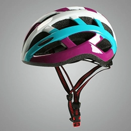 TBSHLT Mountain Bike Helmet TBSHLT Cycle Helmet Unisex Adult Bike Racing Bicycle Cycling Helmet with Removable Visor and Liner Adjustable Head Size, WHITE BLUE PURPLE