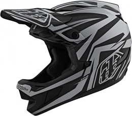 Troy Lee Designs Mountain Bike Helmet Troy Lee Designs Adult | BMX | Downhill | Mountain Bike | Full Face D4 Composite MIPS Slash Helmet (Small, Black / Silver)
