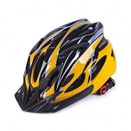 TTZY Mountain Bike Helmet TTZY Mtb Bicycle Helmet Casco Ciclismo Cycling Hat Bike Caps Ultralight Road Mountain Fietshelm Breathable Head Protector Bicicleta, Yellow, M