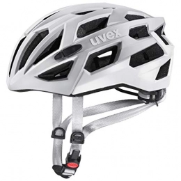Uvex Clothing uvex Unisex's Adult, Race 7 Bike Helmet, Silver mat White, 51-55 cm