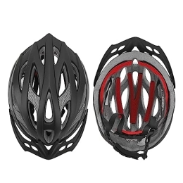 VGEBY Mountain Bike Helmet VGEBY Bike Helmet, Stylish Lightweight Ventilated Heat Dissipation One Piece Design Cycling Helmet for Mountain Road Bike (Black)