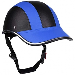 WENZHE Clothing WENZHE Bicycle Helme Adjustable Bike Cycling Helmet Baseball Cap Anti UV Safety Bicycle Helmet Men Women Road Bike Helmet for Outdoor MTB Skating (Color : Black Blue)