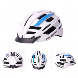 WERT Mountain Bike Helmet WERT Men And Women Cycling Helmet Riding Helmet Smart Bicycle Equipment Adult Music Mountain Bike Safety Hat, White-M