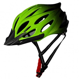 WWJJLL Mountain Bike Helmet WWJJLL Cycling Cycle Mountain Bike Bicycle Helmet, with Taillight Breathable Design Adjustable Comfortable Safety Helmet for Outdoor Sport Riding Bike, C