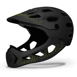 WWJJLL Clothing WWJJLL Mountain Cross-Country Bike Full Helmet, Detachable Chin Full Face Helmet Extreme Sports Safety Helmet M / L (56-62CM), 6