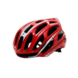 XUBA Mountain Bike Helmet XuBa Bicycle Helmet Cover With LED Lights MTB Mountain Road Cycling Bike Helmet Red silver One size