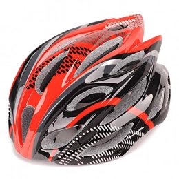 YATT Clothing YATT Bicycle Helmet, One-piece 22-hole Breathable Lightweight With Reflective Sticker Adjuster Detachable Red And Black Mountain Bike Helmet Can Be Worn By Men Women