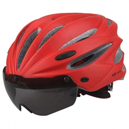Yissma Clothing Yissma Cycle Bike Helmet with Detachable Magnetic Goggles Visor Adjustable Mountain & Road Bicycle Helmets Safety Protection