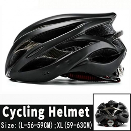 YJZCL Clothing YJZCL Bicycle helmet ultralight mountain bike bike helmet helmet with taillight bike carbon fiber color