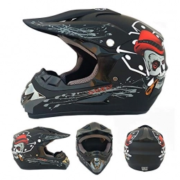 MTTK Clothing Youth downhill helmet gifts goggles mask gloves net pocket BMX MTB ATV bike race full face integral helmet, M