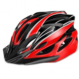 YUEMS Clothing YUEMS Cycling Helmet Integrated Men And Women Road Bike Mountain Bike Bicycle Helmet Riding Equipment Helmet Black Red Streamlined (Size : A)