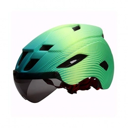 YuuHeeER Clothing YuuHeeER 1PC Cycling Helmet Mountain Bicycle Helmet Outdoor Sporting Goods Detachable Lining One Piece Windproof Glasses