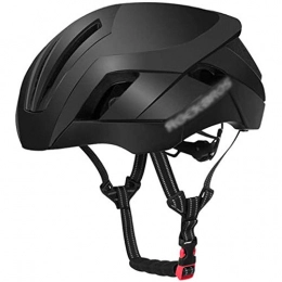 YWZQ Clothing YWZQ 3 in 1 Pneumatic Helmets, Reflective MTB Road Bicycle Bike Helmet Safety Light Integrally-Molded Cycling Helmets, Black