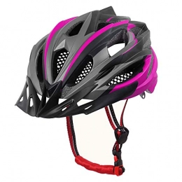 YWZQ Clothing YWZQ Mountain Bike Helmet, Safety Superlight Adjustable Bicycle Helmet MTB Helmet with Detachable Visor Men And Women Riding Helmet, Pink